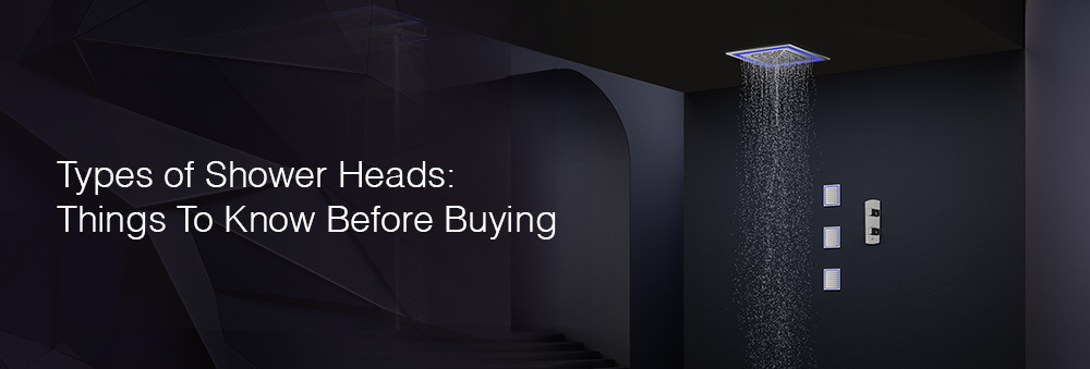 shower head types guide