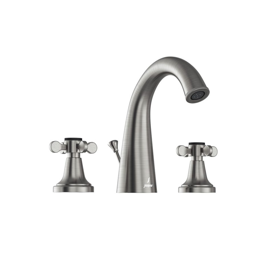 Picture of 3 hole Basin Mixer with Popup waste - Stainless Steel