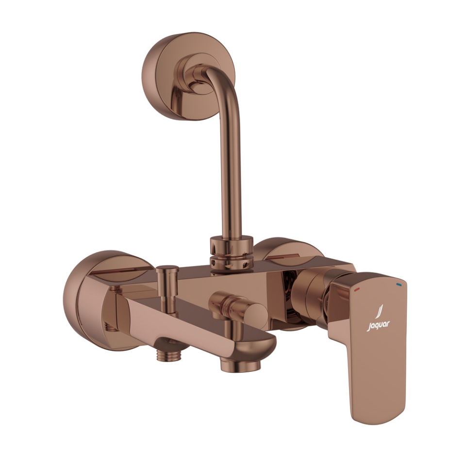 Picture of Single Lever Bath & Shower Mixer 3-in-1 System - Blush Gold Bright PVD