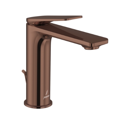 Picture of Single Lever Extended Basin Mixer with Popup Waste - Blush Gold Bright PVD
